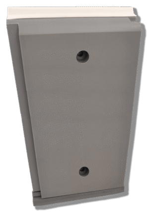 PLINTHE ANTI CHOCS - PL 295 mm Gris 7040